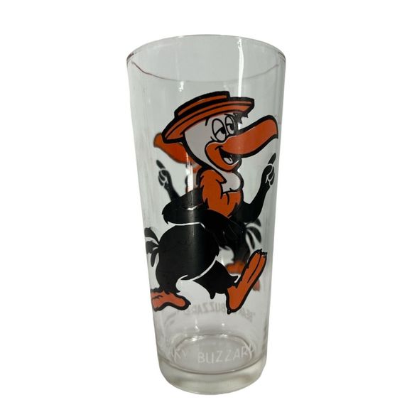 1973 Pepsi Warner Brothers Looney Tunes Beaky Buzzard glass tall drinking cup - Picture 1 of 10